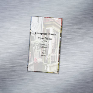 Alexandria VA - King Street Restaurant Magnetic Business Card