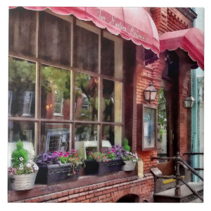 Alexandria VA - Red Awnings on King Street Tile