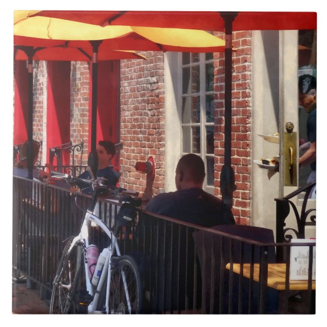 Alexandria VA - Restaurant on King Street Tile (Front)