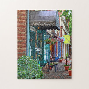 Alexandria VA - Restaurant on N Washington St Jigsaw Puzzle