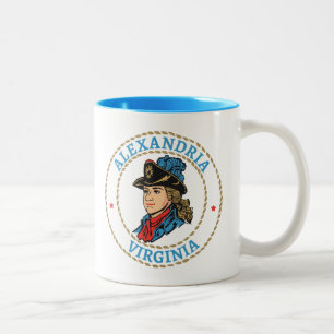 Alexandria Virginia Colonial Two-Tone Coffee Mug