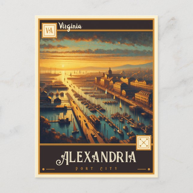 Alexandrie, Virginie | Carte postale Vintage (Devant)