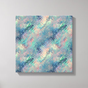 Alexandrite Blue Glassy Texture Canvas Print