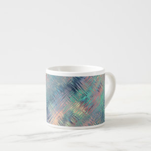 Alexandrite Blue Glassy Texture Espresso Cup