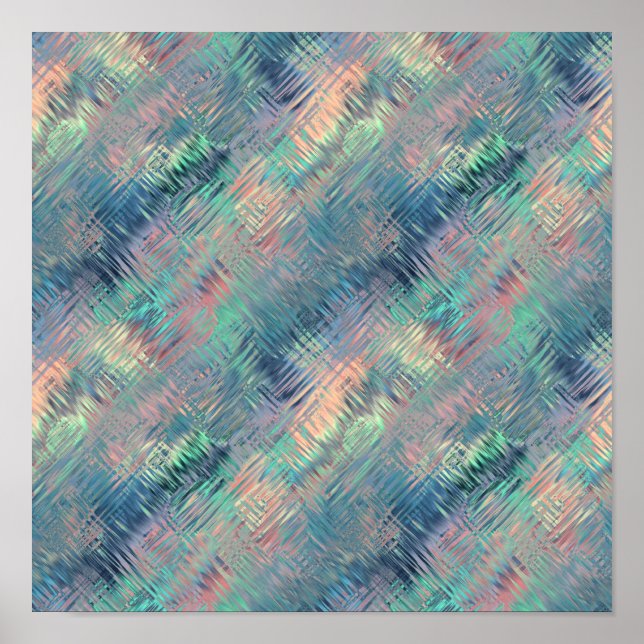 Alexandrite Blue Glassy Texture Poster (Front)