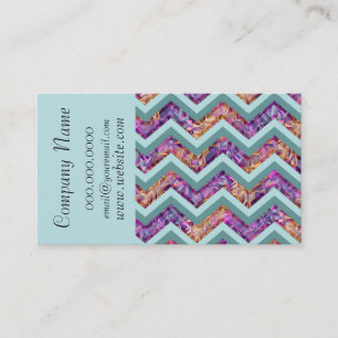 Alexandrite Chevron Zig Zag Carte de visite Motif