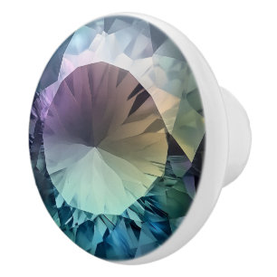 Alexandrite Crystal Pattern Ceramic Knob