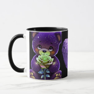 AlexDizaine Enchanted Purple Bears Coffee Mug 