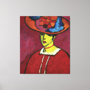 Alexej von Jawlensky, Schokko mit Tellerhut Canvas Print
