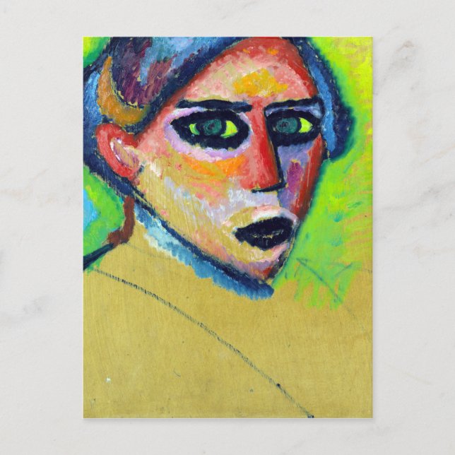 Alexej von Jawlensky Woman's Face Postcard (Front)