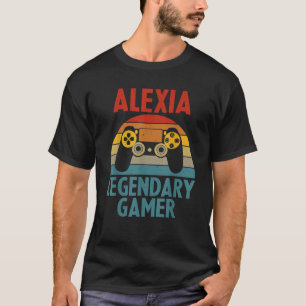 ALEXIA Gift Name Personalized Funny Gaming Geek Bi T-Shirt