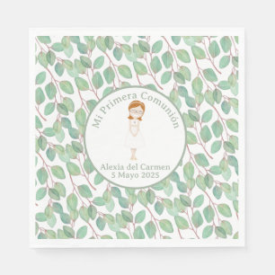 Alexia model napkins First Communion