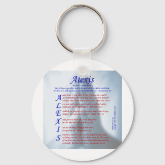Alexis Acrostic Keychain