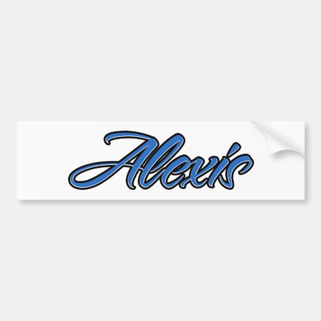 Alexis Name blue Aufkleber Sticker Autoaufkleber (Front)