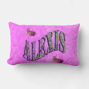 Alexis Name Logo, Lumbar Pillow