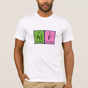 Alf periodic table name shirt
