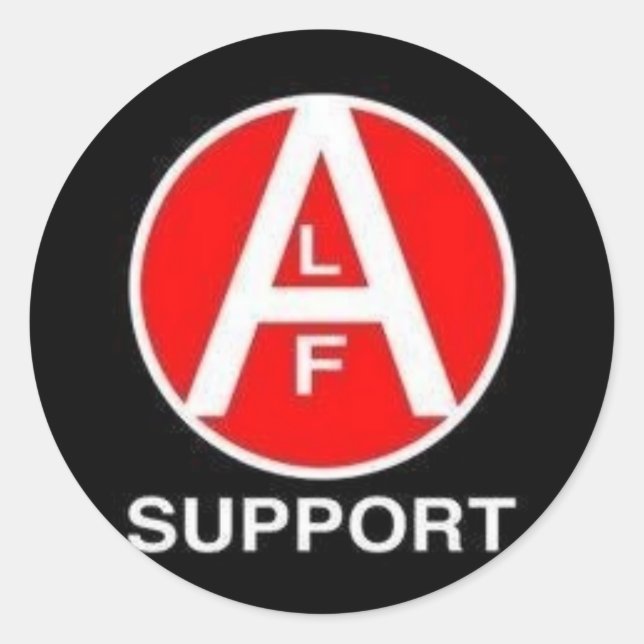 ALF Support Classic Round Sticker (Front)