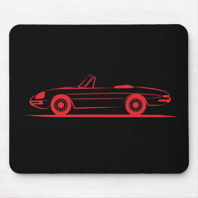 Alfa Romeo Giulietta Spider Spyder Duetto Graduate Mouse Pad (Front)