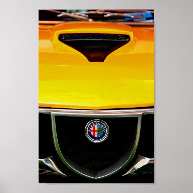 Alfa Romeo Montreal Classic Sports Car Poster (Front)