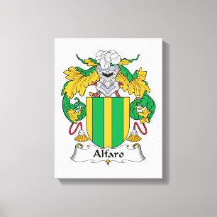 Alfaro Family Crest Canvas Print