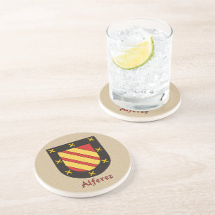 Alferez Heraldic Shield Coaster