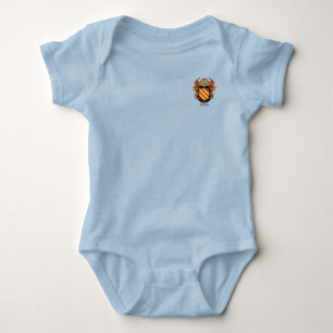 Alferez Historical Shield with Helm and Mantle Baby Bodysuit