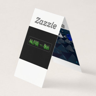 Alfie 123 -- Buisness Card (ONLY FOR THE 123 memb)