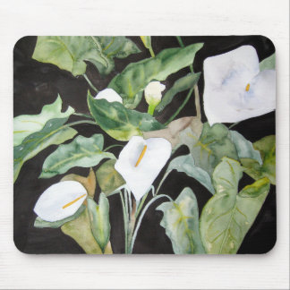 Alfombrilla ratón alcatraces en acuarela mouse pad