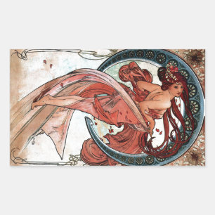 Alfons Mucha 1898 Dance Sticker