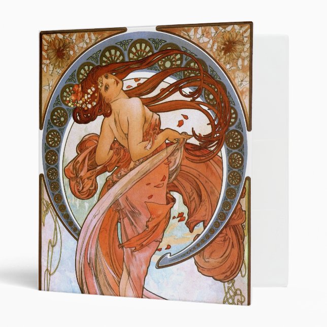 Alfons Mucha: Dance Binder (Front/Inside)