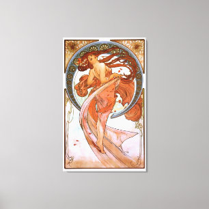 Alfons Mucha: Dance Canvas Print