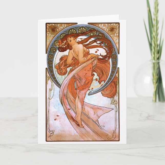 Alfons Mucha: Dance Card (Front)