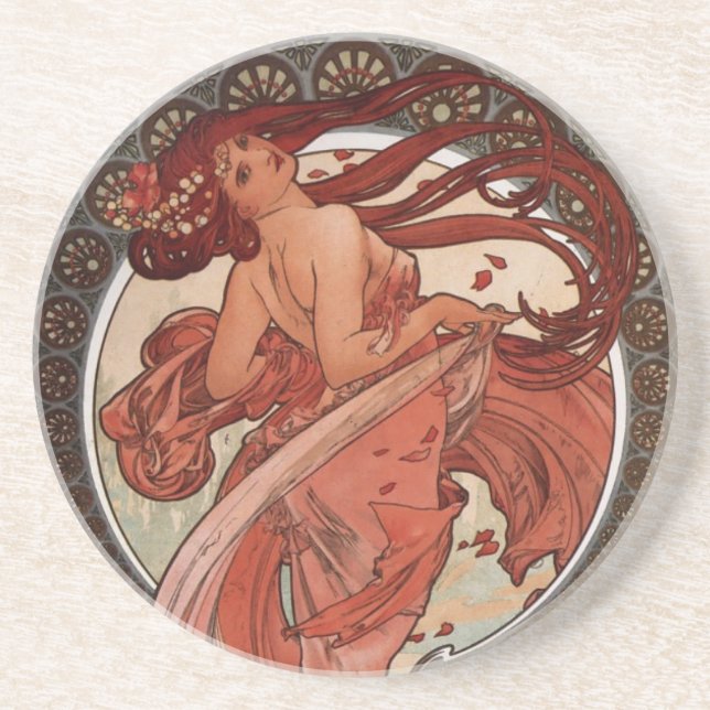 Alfons Mucha Dance Coaster (Front)