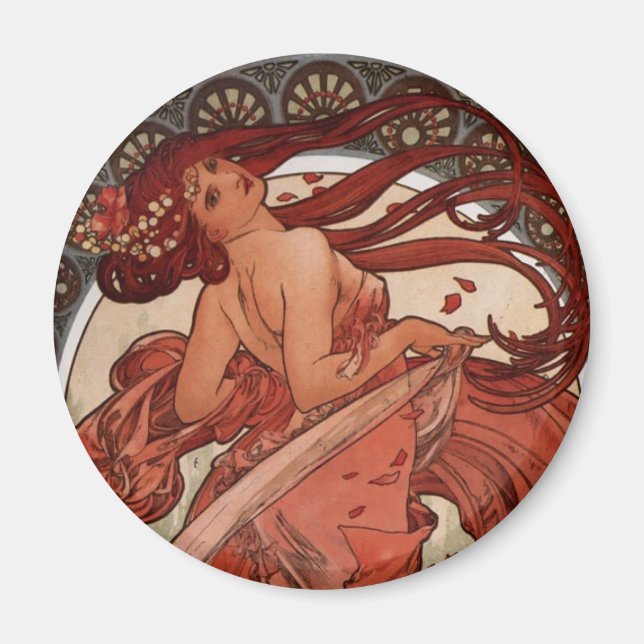 Alfons Mucha Dance Magnet (Front)