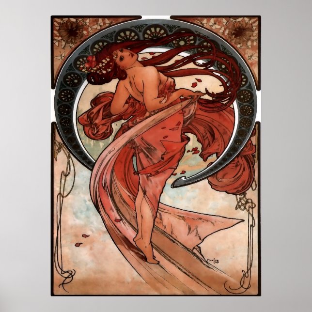 Alfons Mucha Dance Poster (Front)