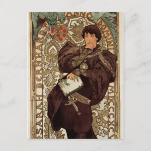 Alfons Mucha Lorenzaccio Postcard