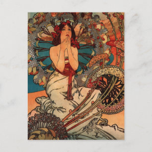 Alfons Mucha Monaco Monte Carlo Postcard