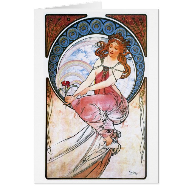 Alfons Mucha : Muse de la peinture (Devant)