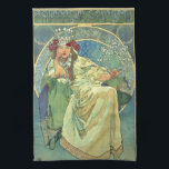 Alfons Mucha , “ Princess Hyacinth ” Kitchen Towel<br><div class="desc">私はAlfons Muchaが好きな人のためにこの製品を作りました。</div>