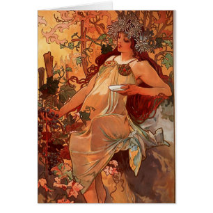 Alfons Mucha - Quatre Saisons - L'AUTOMNE