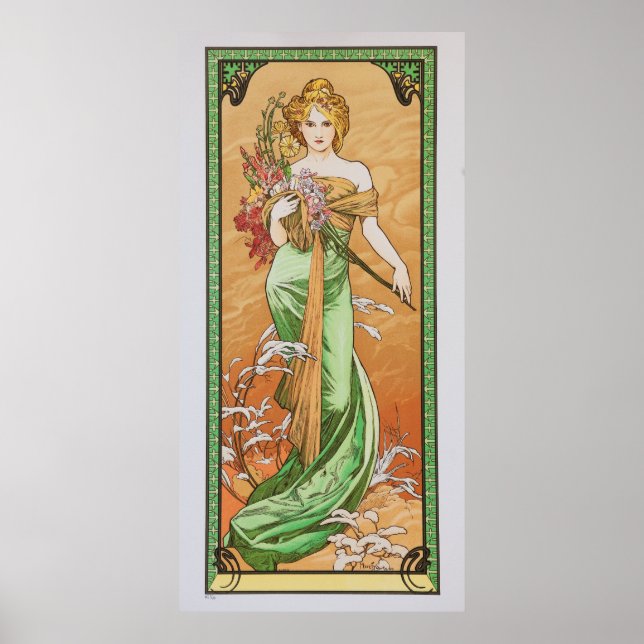 Alfons Mucha - Spring 1900 Poster (Front)