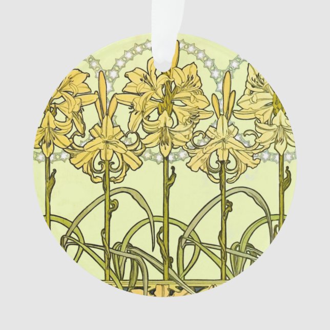 Alfonse Mucha Art Nouveau Lily motif floral (devant)