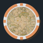 Alfonse Mucha Art Nouveau Peonies Botanical Art Poker Chips<br><div class="desc">This floral pattern is based on a watercolor painting pattern from art nouveau artist Alfonse Mucha. Alphonse Mucha's Peonies is a captivating masterpiece of Art Nouveau, showcasing his signature elegance and intricate detailing.The flowers, rendered with meticulous botanical accuracy, cascade around her, their petals and leaves intertwined in sinuous, organic curves...</div>