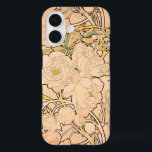 Alfonse Mucha Art Nouveau Peonies iPhone 16 Case<br><div class="desc">This floral pattern is based on Alfonse Mucha Peonies,  a watercolor painting pattern from art nouveau artist Alfonse Mucha.</div>