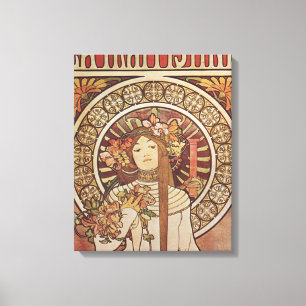 Alfonse Mucha Trappistine Nouveau Canvas Print
