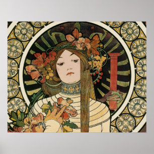 Alfonse Mucha Trappistine Nouveau Vintage Poster