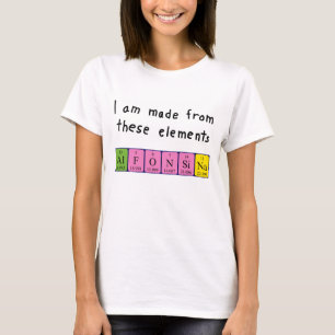 Alfonsina periodic table name shirt
