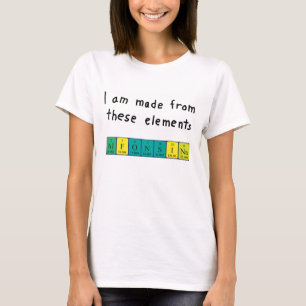 Alfonsina periodic table name shirt