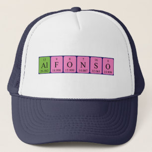 Alfonso periodic table name hat