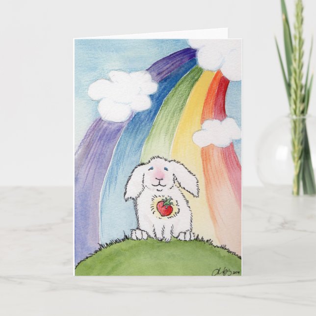 Alfred and the Rainbow Bridge Card (Front)